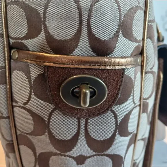 Coach Signature Canvas/Leather Vintage Tote - Rare! - Picture 10 of 16